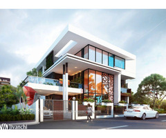 3D Power- the best ever designing firm  - 3D Bungalow Elevation Designing
