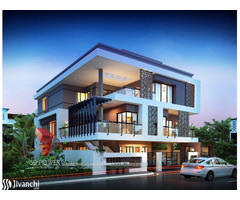3D Power- the best ever designing firm  - 3D Bungalow Elevation Designing - Image 4