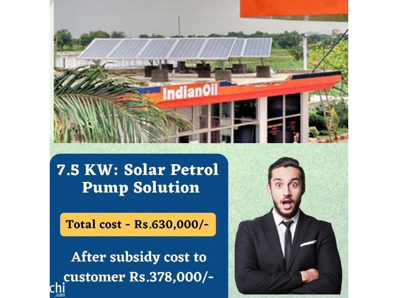 Buy Eco-friendly Solar Petrol pump solutions - 5KW at just ₹ 217,500 in Punjab - 1