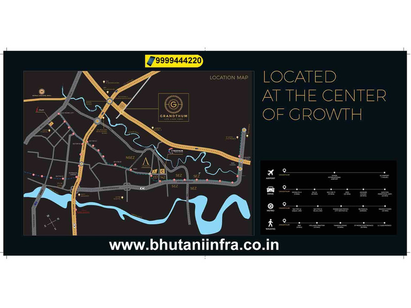 location of Bhutani Grandthum, Noida Extension - 4