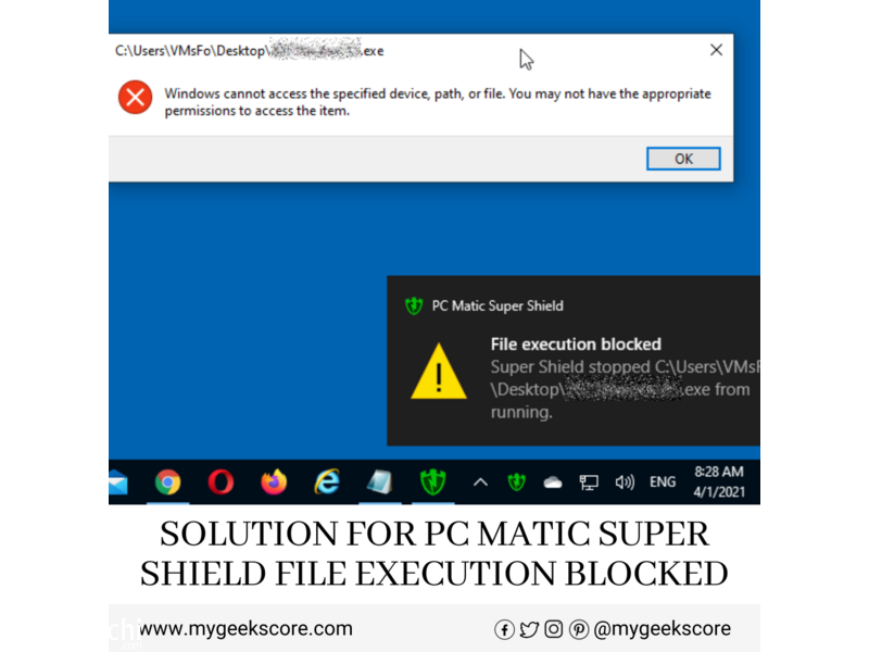 PC Matic Super Shield File Execution - 1
