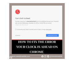 How  to Fix "The clock is ahead" error in Windows - Image 1