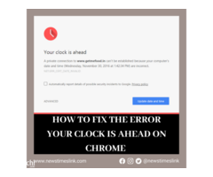 How  to Fix "The clock is ahead" error in Windows - Image 2