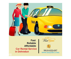Get car rental service in Dehradun for airport transfer, railway transfer, as well as local services