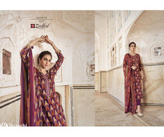 Dazzling Rayon Print Suit Set - Zulfat Designer Suits - SAVERA - Image 2