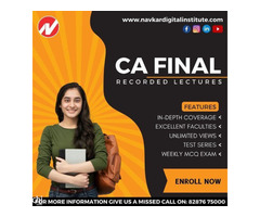 Buy CA Final Video Lectures & Pendrive Classes from Navkar Digital Institute