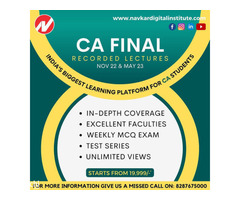 Buy CA Final Video Lectures & Pendrive Classes from Navkar Digital Institute - Image 2