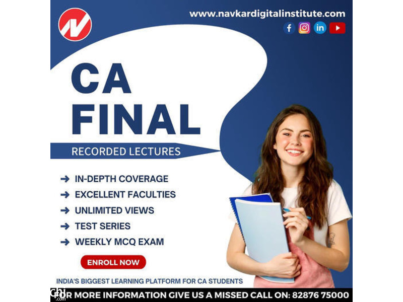 Buy CA Final Video Lectures & Pendrive Classes from Navkar Digital Institute - 5