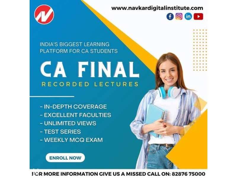 Buy CA Final Video Lectures & Pendrive Classes from Navkar Digital Institute - 6