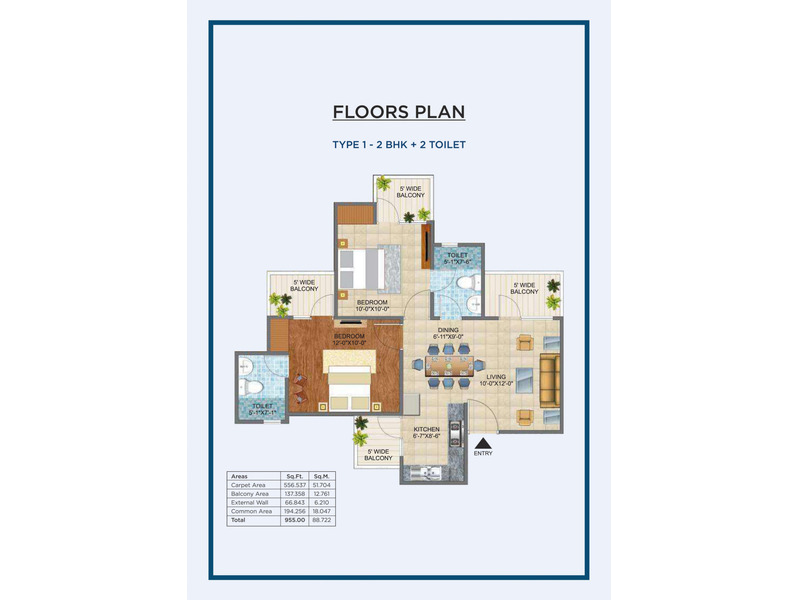 Take a quick look at the Vaibhav Heritage Height floor plan - 4