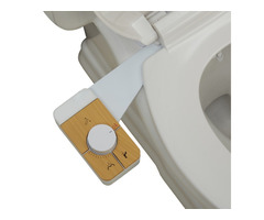 Wooden dual nozzle bidet attachment