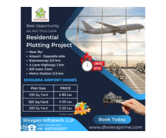 Best Plot price near dholera international airport prime location