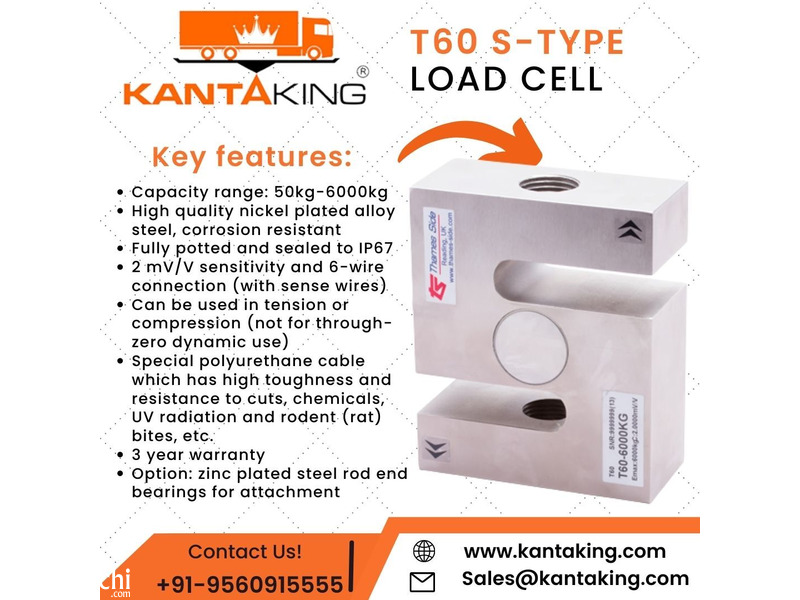 T60 S-type Load Cells - 9560915555 - Load Cell for Weighbridge - 1