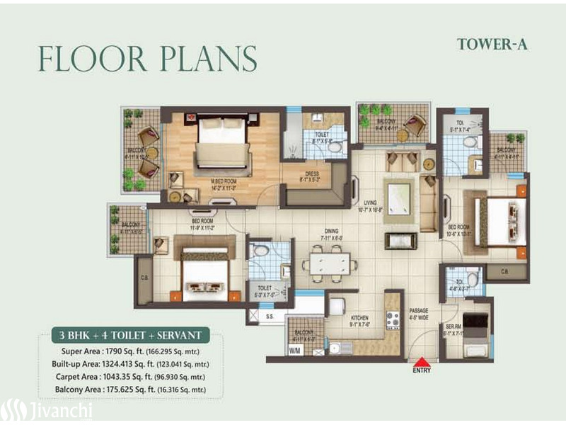Floor plan of Spring Homes by the experienced developers: - 4