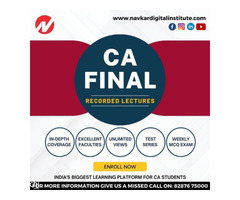 CA Final Course | Exam Preparation & Online Classes | November 2022 Examination | Navkar Digital - Image 3