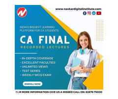 CA Final Course | Exam Preparation & Online Classes | November 2022 Examination | Navkar Digital - Image 4
