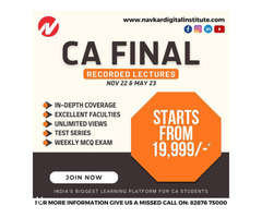 CA Final Course | Exam Preparation & Online Classes | November 2022 Examination | Navkar Digital - Image 6