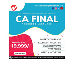 CA Final Course | Exam Preparation & Online Classes | November 2022 Examination | Navkar Digital - Image 7