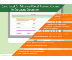 Online Best Excel Training Course in Gurugram, SLA Institute, 100% Job, Free Python, SQL Classes,