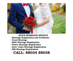 All Marriage Registration Services Call 88034 88038 - Image 4