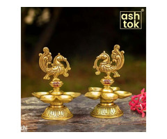 Buy Brass Diyas Online, Brass Diya for Pooja