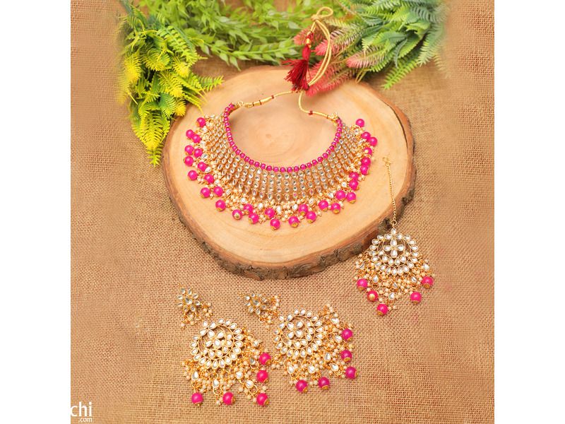 Ethnic Pearls Kundan Jewellery online shopping - 1
