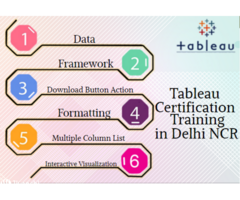 Best Tableau Training Course, Delhi, Noida, Ghaziabad, 100% Job Support with Best Job & Salary O
