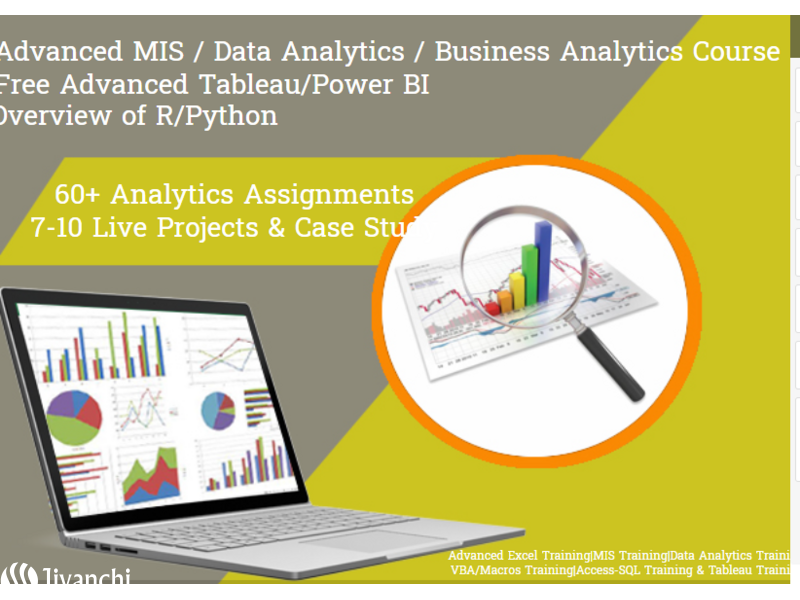 Advanced MIS Course, Delhi, Best Data Analytics Course with 100% Job, Free Python Certification, Off - 1