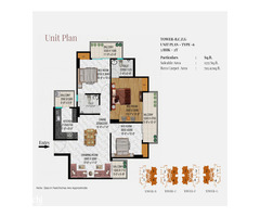 3BHK-Spring Elmas Apartments - Image 3