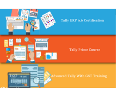 Tally Certification in Mayur Vihar, Delhi, Accounting, SAP FICO, Tally Prime Course with GST, 100% J