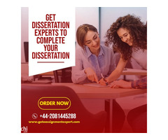 Get Dissertation Experts To Complete Your Dissertation