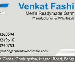 Men Readymade Garments Manufacturer and Wholesaler