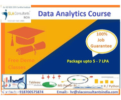 Data Analytics Institute in Delhi, Laxmi Nagar, SLA Institute, With R, Python, Tableau, Power BI Cer
