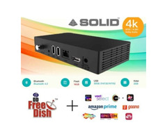 SOLID AHDS2-1080 Freedish Suitable FTA Hybrid Android 10 Smart TV Box