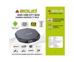 SOLID AHD-1096 8GB/128GB Android 11 TV Box with RGB