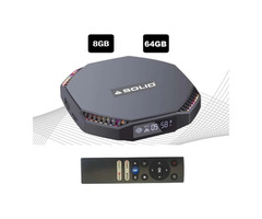SOLID 1095 8GB RAM 64GB ROM Gaming Android TV Box with RGB Light