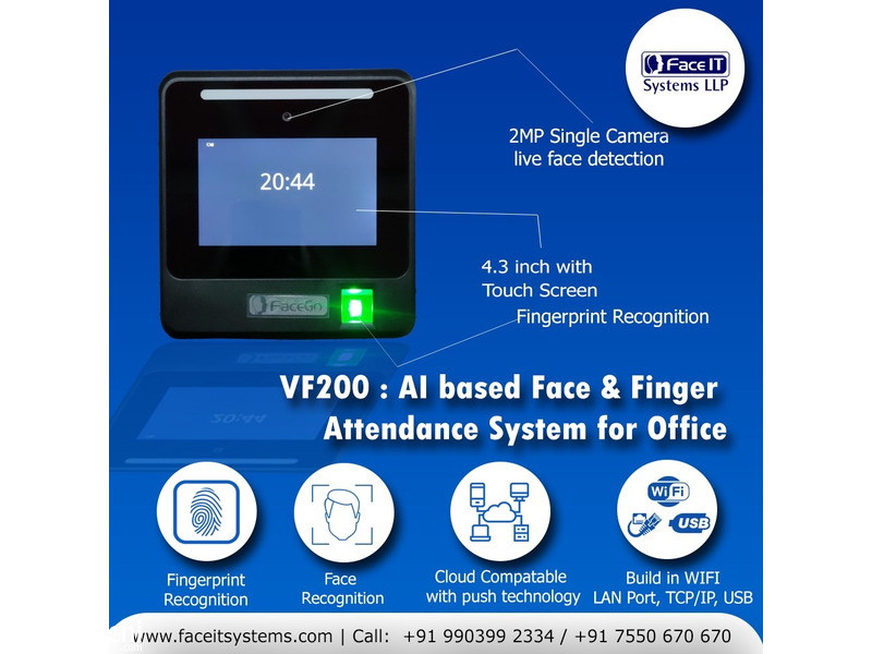 AI based Biometric Face Attendance Systems & Machines In India - 3