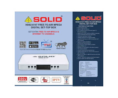 SOLID HDS2-6147 DVB-S2/MPEG-4 FullHD FTA Set-Top Box with SOLID OTT App