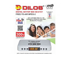 Dilos MPEG-2 SD-2727 DVB-S Digital FTA Set-Top Box - Image 1