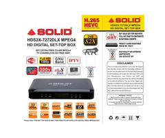 SOLID HDS2X-7272DLX DVB-S2X H.265 HD FTA Set-Top Box