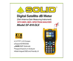 SOLID SF-810DLX Digital Satellite dB meter with Live TV Screen