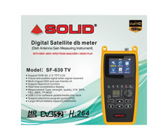 SOLID SF-810DLX Digital Satellite dB meter with Live TV Screen