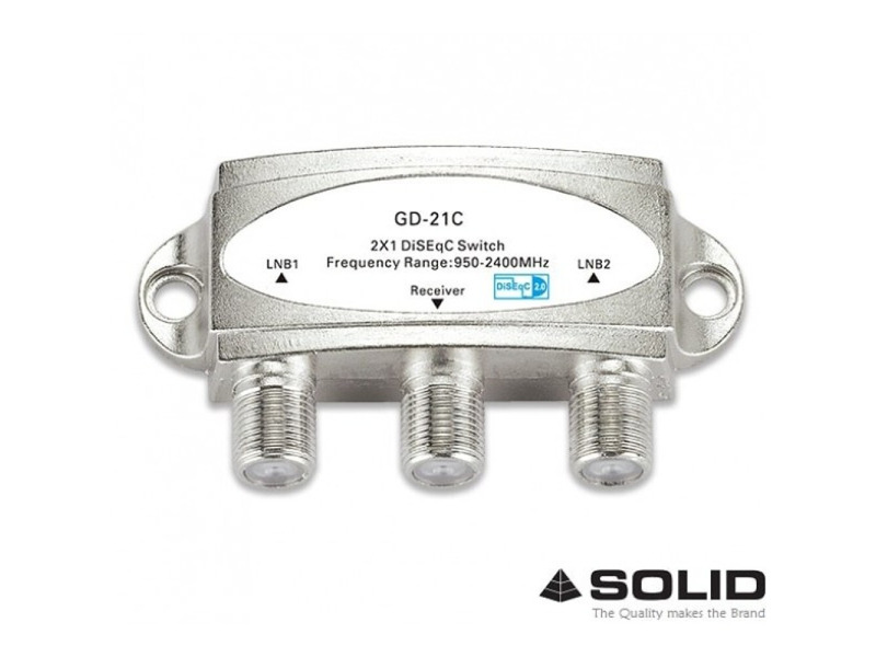 SOLID GD-21C 2 in 1 DiSEqC Switch - 1