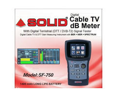 SOLID SF-750 T2+C Combo (BER+MER) dB Meter