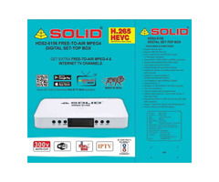 SOLID HDS2-6156 H.265/HEVC DVB-S2 FullHD FTA Set-Top Box