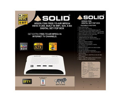 SOLID HDS2X-7290 DVB-S2X, HEVC 8bits H.265 Free-To-Air Set-Top Box
