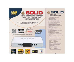 SOLID HDS2X-6165 H.265 10Bits HEVC DVB-S2X FullHD FTA Set-Top Box