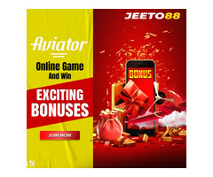 Join Jeeto88 Aviator Online Game and win exciting bonuses