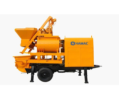 Twin Shaft Concrete Mixer with Pump