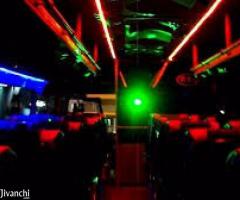 blue and black laser for buses